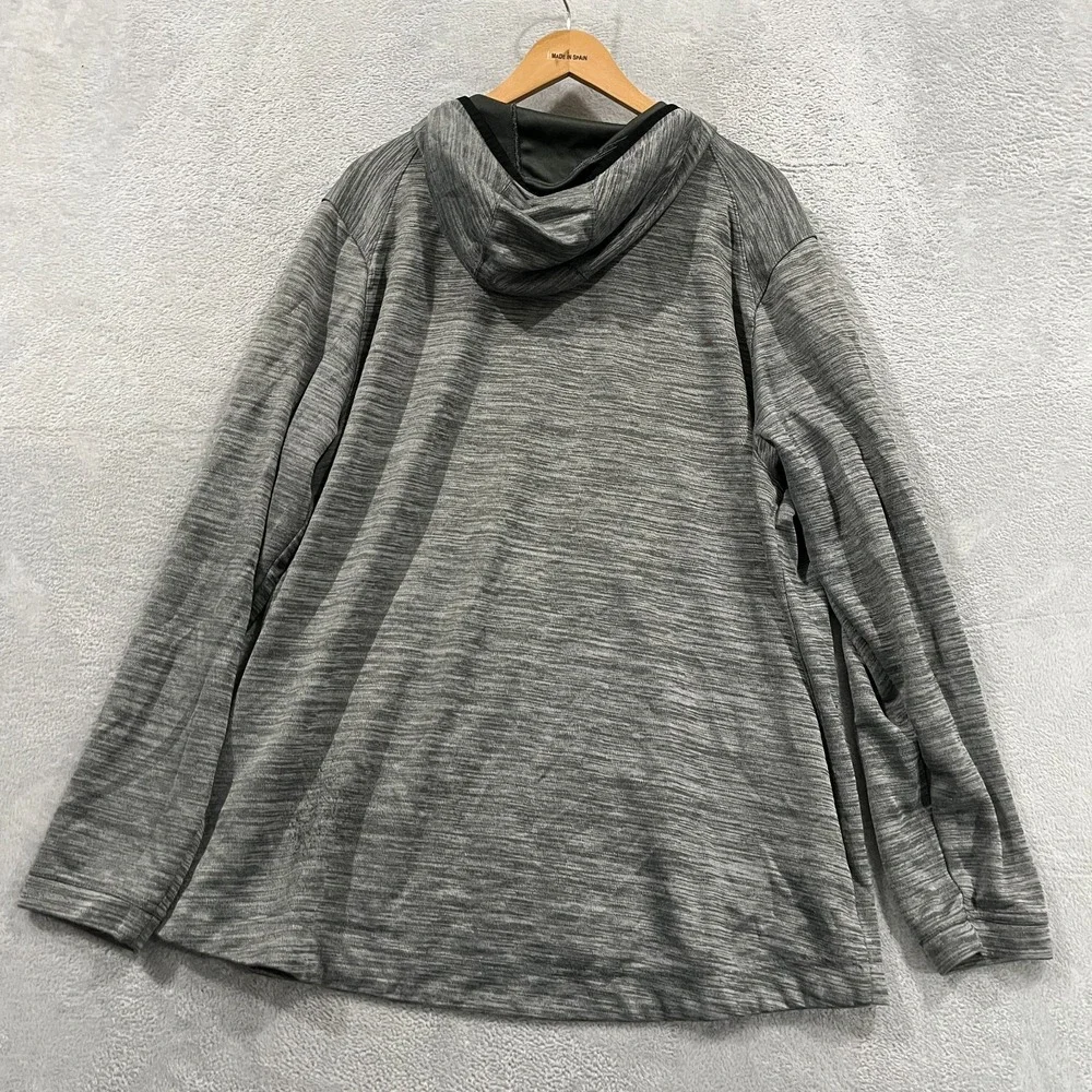 Nike Dri-Fit Fleece Hoodie Full‎ Zip Mens 2XL Basketball Gray Workout AH7596-050